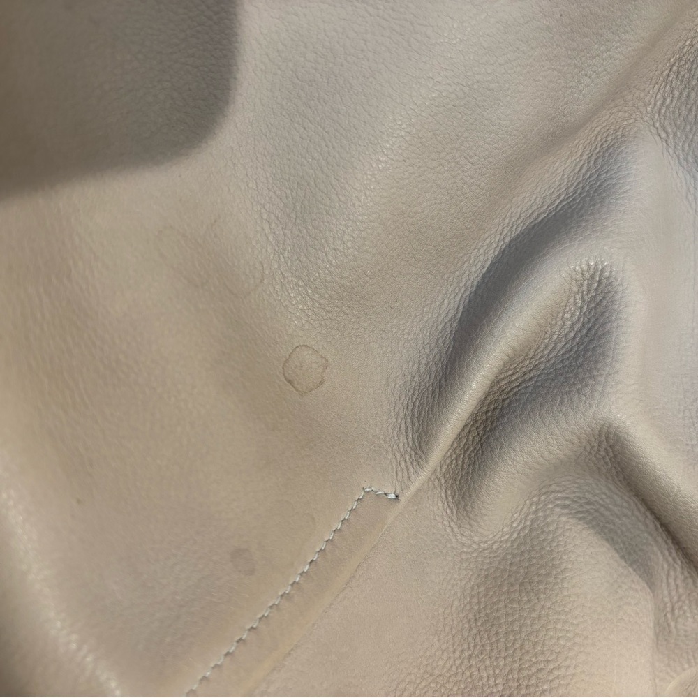 Ferragamo Taupe Leather Tote Bag with Silver Accent - Picture 3 of 3